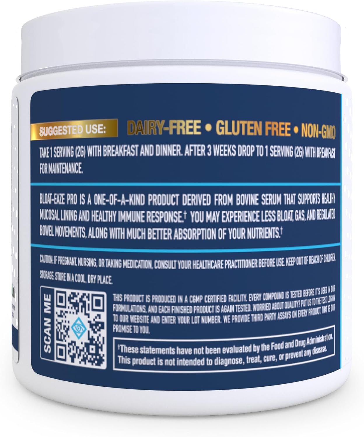 NuEthix Formulations Bloat Eaze Pro – Soporte para la función de barrera intestinal, 30 porciones
