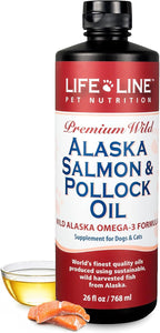 Lifeline Aceite de Salmón y Abadejo de Alaska Salvajes para Perros y Gatos - 250 ml