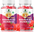 VCCHUYH Gominolas de Vitamina B2 con Magnesio, 400 mg de Riboflavina, 120 unidades