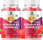VCCHUYH Gominolas de Vitamina B2 con Magnesio, 400 mg de Riboflavina, 120 unidades