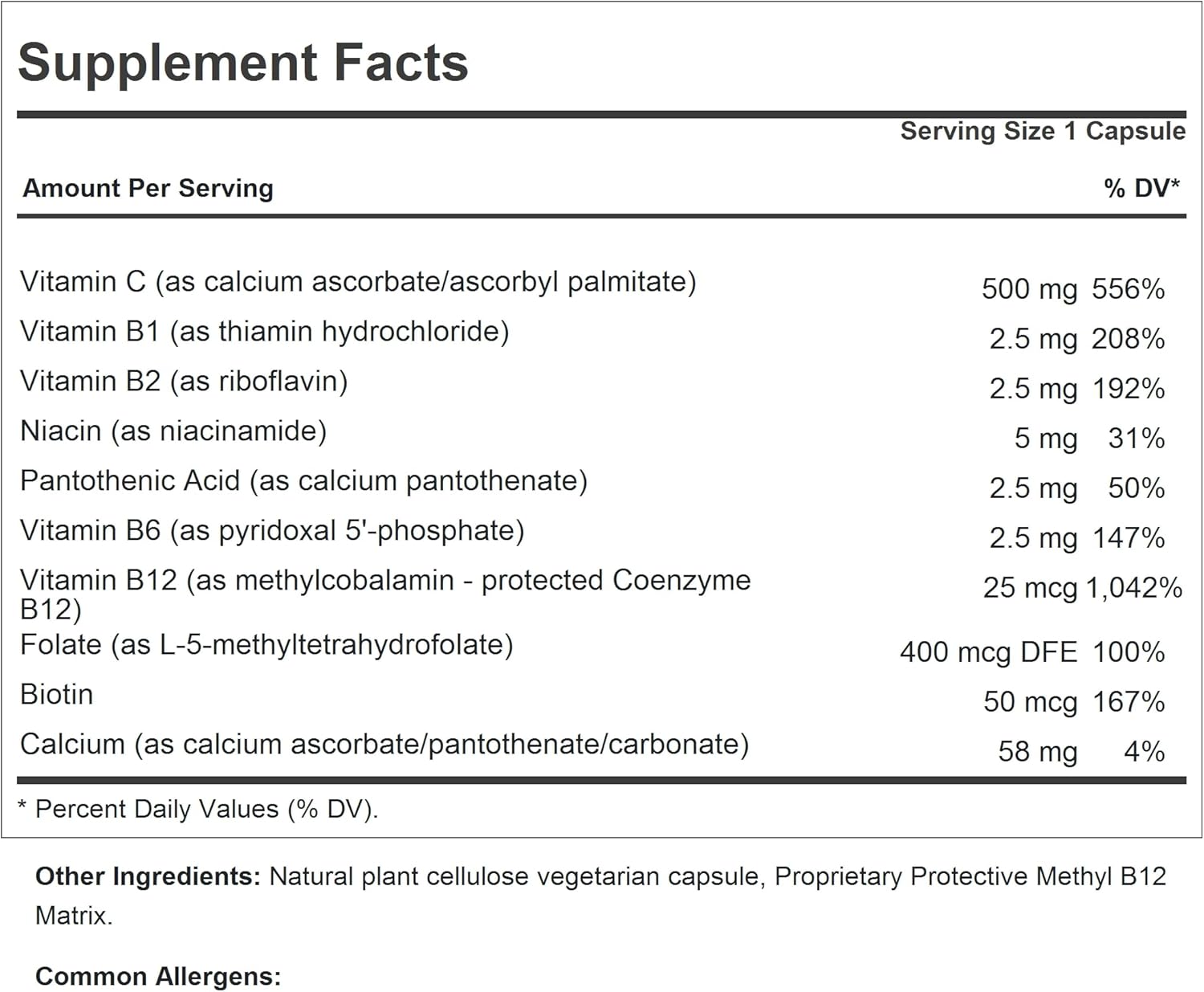 ANDREW LESSMAN Vitamina C 500 Plus Complejo B - 180 Cápsulas