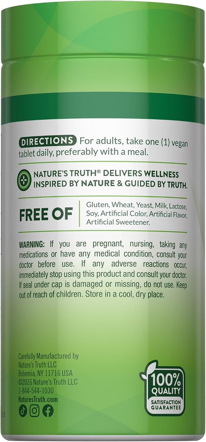 Nature's Truth Vitamina C con Rosa Mosqueta 500 mg, 110 Comprimidos