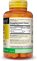 MASON NATURAL Vitamina B12 500 mcg con Calcio - 100 Tabletas