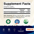 Vitamatic Vitamina B12 Metilcobalamina 10,000 mcg, 60 Comprimidos (Paquete de 2)
