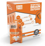 Brain Assist - Suplemento para el cerebro con curcumina, uridina y omega-3, sabor naranja