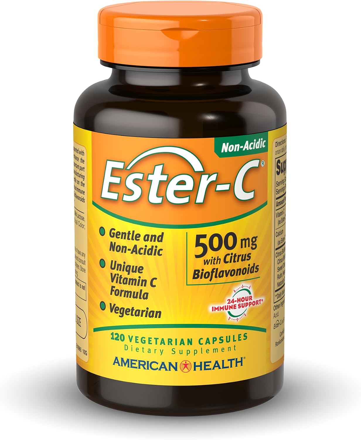 American Health Ester-C 500 mg con Bioflavonoides de Cítricos - 120 Cápsulas Vegetarianas