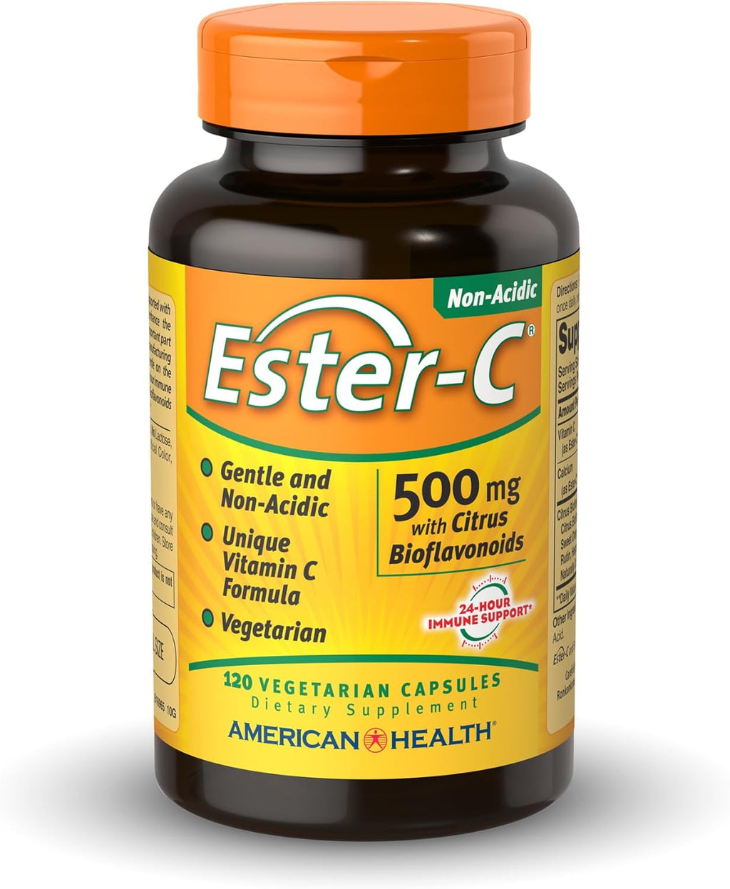 American Health Ester-C 500 mg con Bioflavonoides Cítricos - 120 Cápsulas Vegetarianas