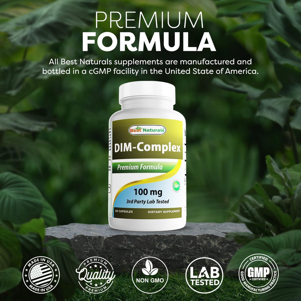 Best Naturals Complejo DIM 100 mg 60 Cápsulas