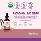 MaryRuth's Organics Multivitamínico con Hierro para Bebés | USDA Orgánico | Gotas Líquidas para Bebés de 6 a 12 Meses | Apoyo Inmunitario y Bienestar General | Vegano | Sin Gluten | 60 ml