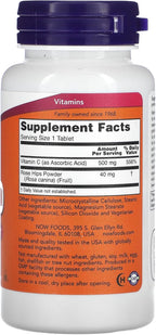 NOW Foods C-500 con Escaramujo, 100 Comprimidos