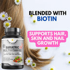 Multivitamínico Bariátrico con Hierro para Mujeres y Hombres - Mezcla de 42 Superfoods para Energía y Apoyo Inmunológico - Recuperación Postoperatoria, Cápsulas Líquidas Fáciles de Tragar, Halal, Hecho en EE.UU. (120 Cápsulas Líquidas)