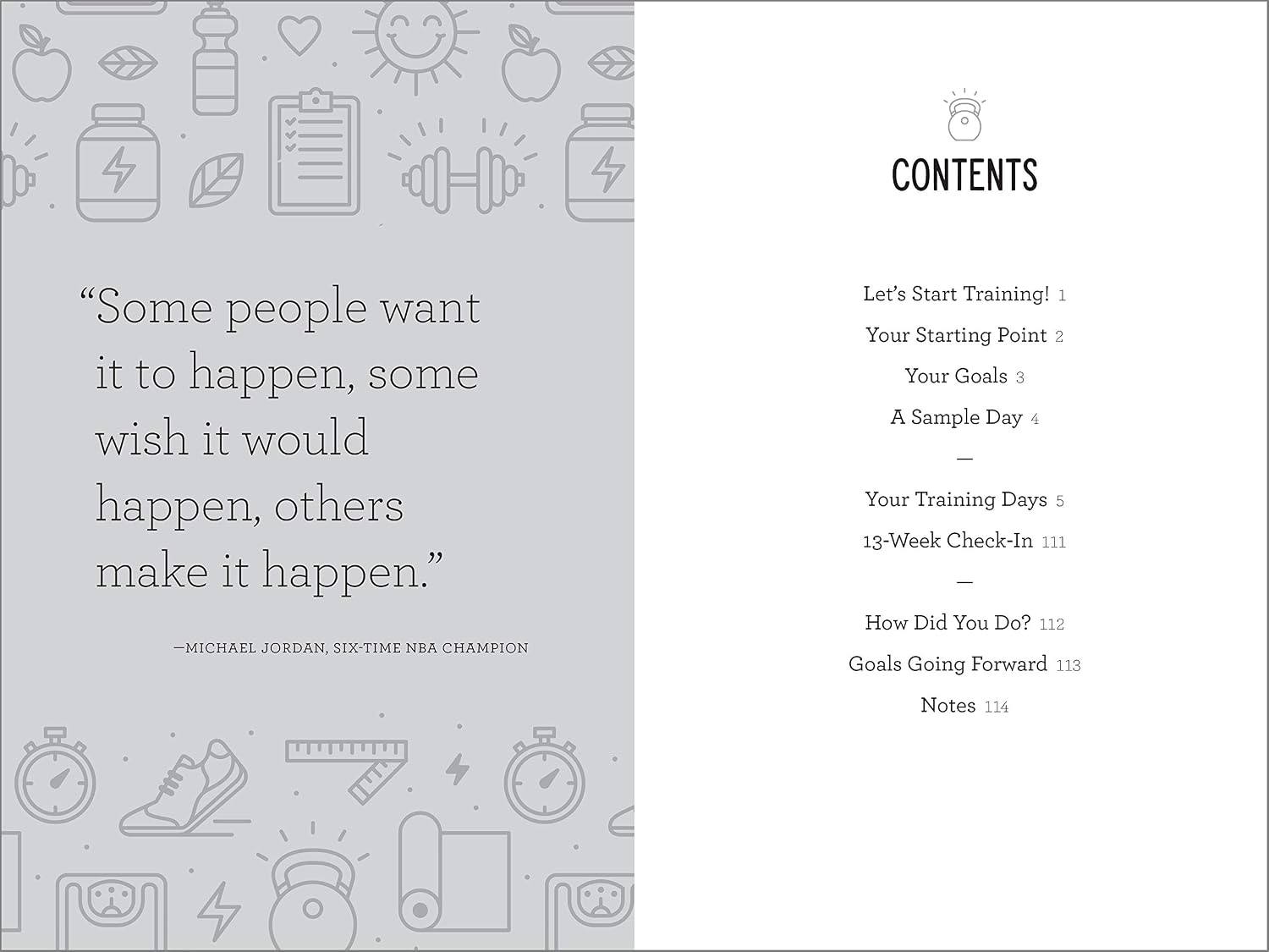 Training for a Healthy Life: A Daily Food and Fitness Journal