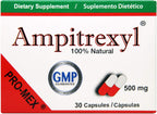 Ampitrexyl Fórmula 100% Natural - Vitamina C y Zinc - 30 Cápsulas - 500 mg