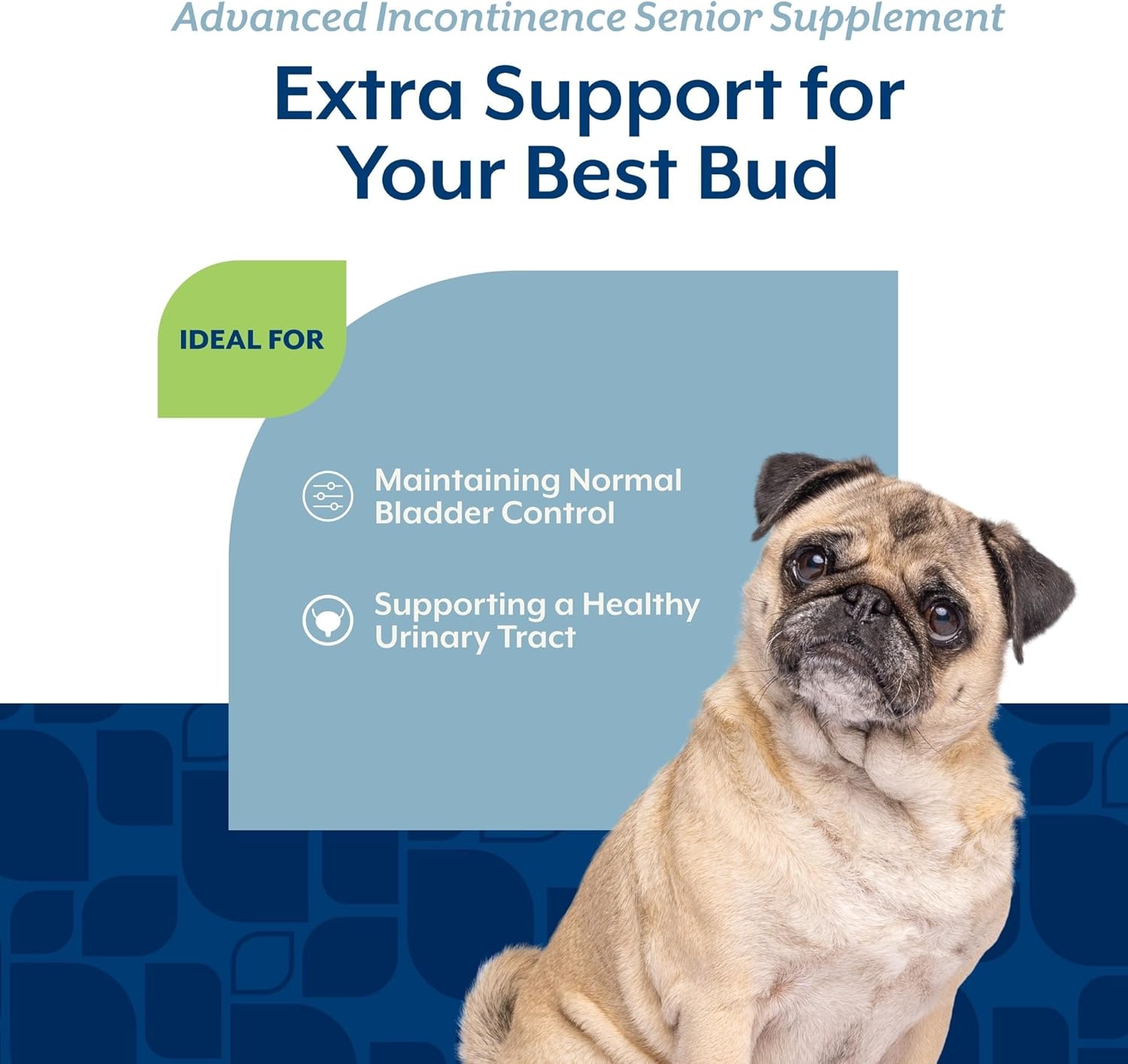 NaturVet Senior Advanced Incontinence - Suplemento para Perros - 60 Masticables Blandos