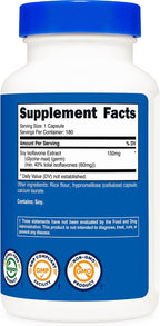 Nutricost Isoflavonas de Soja 150mg, 180 Cápsulas Veganas
