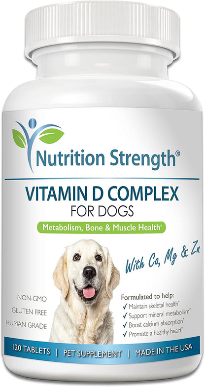 Nutrition Strength Vitamina D para Perros – Vitamina D3 (colecalciferol): Forma biodisponible que favorece la – Image 1