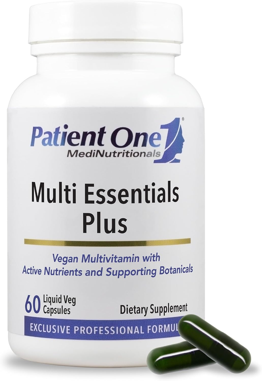 Patient One Multi Essentials Plus | Multivitamínico para Hombres y Mujeres con Vitaminas, Minerales y Botánicos | 60 Cápsulas