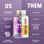 MAJU's Powerful Purple Sea Moss Capsules (60 ct) - Musgo Marino Púrpura Extra Fuerte