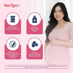 MaryRuth's Organics Vitaminas Prenatales Orgánicas - Gominolas con Metilfolato 800 mcg, Yodo, Vegano - 30 Servicios