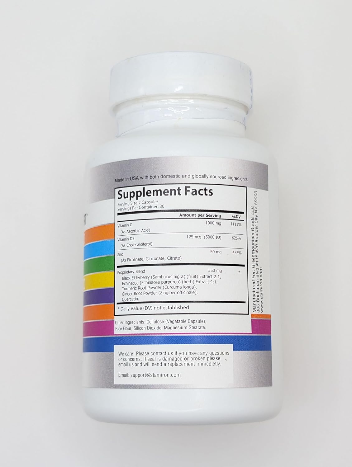 Apoyo Inmune 8 en 1: Quercetina, Zinc, Vitamina C y D3 - 60 Cápsulas