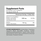 AMANDEAN Liposomal Vitamin C 1000mg 177ml - Suplemento Líquido de Vitamina C con Quali-C, Vegano, Sin Gluten