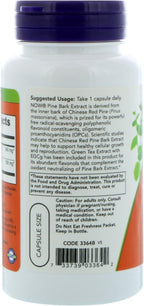 Extracto de corteza de pino 240 mg - 90 cápsulas vegetarianas de NOW