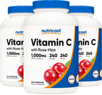 Nutricost Vitamin C with Rose Hips 1025 mg, 240 Capsules (3 Pack)