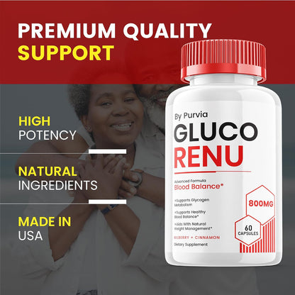 Gluco Renu - Cápsulas de Fórmula Avanzada para el Bienestar General, 60 Cápsulas – Image 4