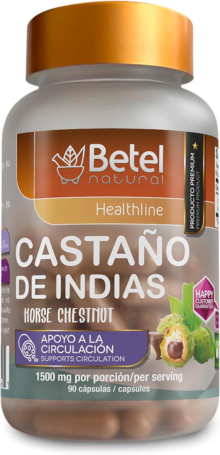 Betel Natural Premium Castaño de Indias 1500 mg para la Circulación