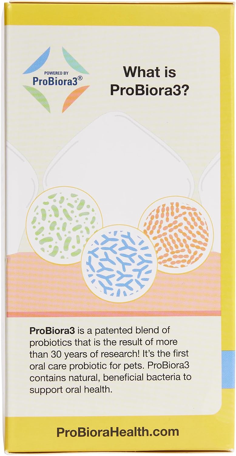 Probiora para Perros - Probiótico Bucal: Aliento Fresco y Salud Dental (30 raciones, 2 frascos)