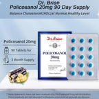 Dr. Brian Policosanol 20mg – 90 Comprimidos Vegetales | Apoyo Cardiovascular