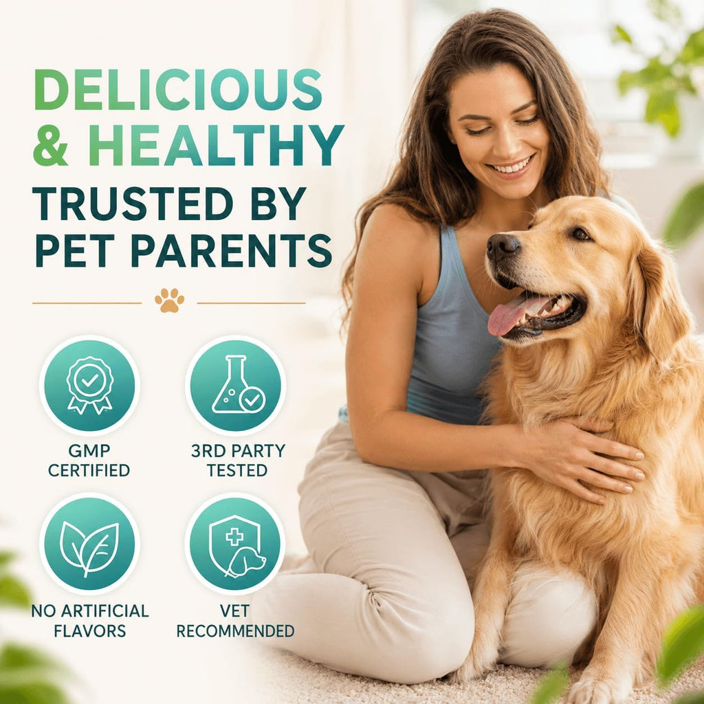 ZEBORA Probióticos para Perros y Gatos - 6 Mil Millones UFC con Enzimas Digestivas y Prebióticos - 120 Masticables