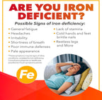 NaturesPlus Hema-Plex Iron - Hierro Quelado 85 mg con Vitamina C y Bioflavonoides - 60 Cápsulas - Vegano, Sin Gluten