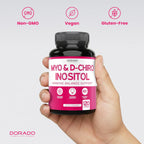 Myo-Inositol & D-Chiro Inositol 40:1 para Mujer - 120 Cápsulas, 2050 mg por Dosis