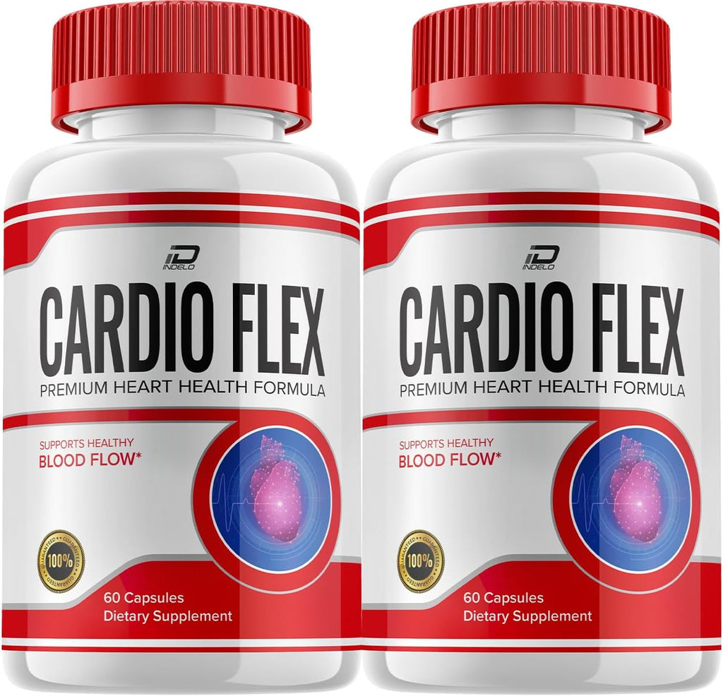 Cardio Flex Healthy Formula - Complemento Alimenticio para la Salud Cardíaca (2 Paquetes, 120 Cápsulas)