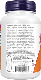 NOW Foods Vitamin C 1,000 mg with Rose Hips, Sustained Release, 100 Tablets