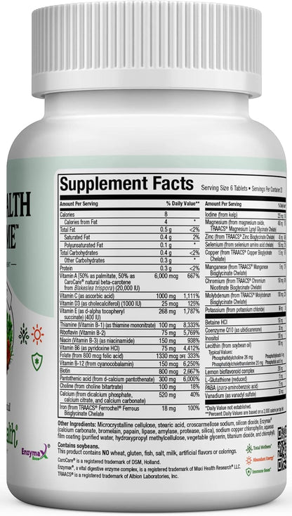 Maxi Health Supreme Multivitamínico para – Vitamina A (acetato de retinilo): contribuye al mantenimiento de la – Image 6