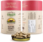 GRAZIN HEALTH Cápsulas de Riñón Bovino 3000mg | Suplemento de Órganos de Pastoreo