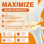 ZEBORA Vitamina D3 K2 5000 UI, 6 en 1 con Magnesio, Calcio, Fósforo y Vitamina C, 120 Cápsulas