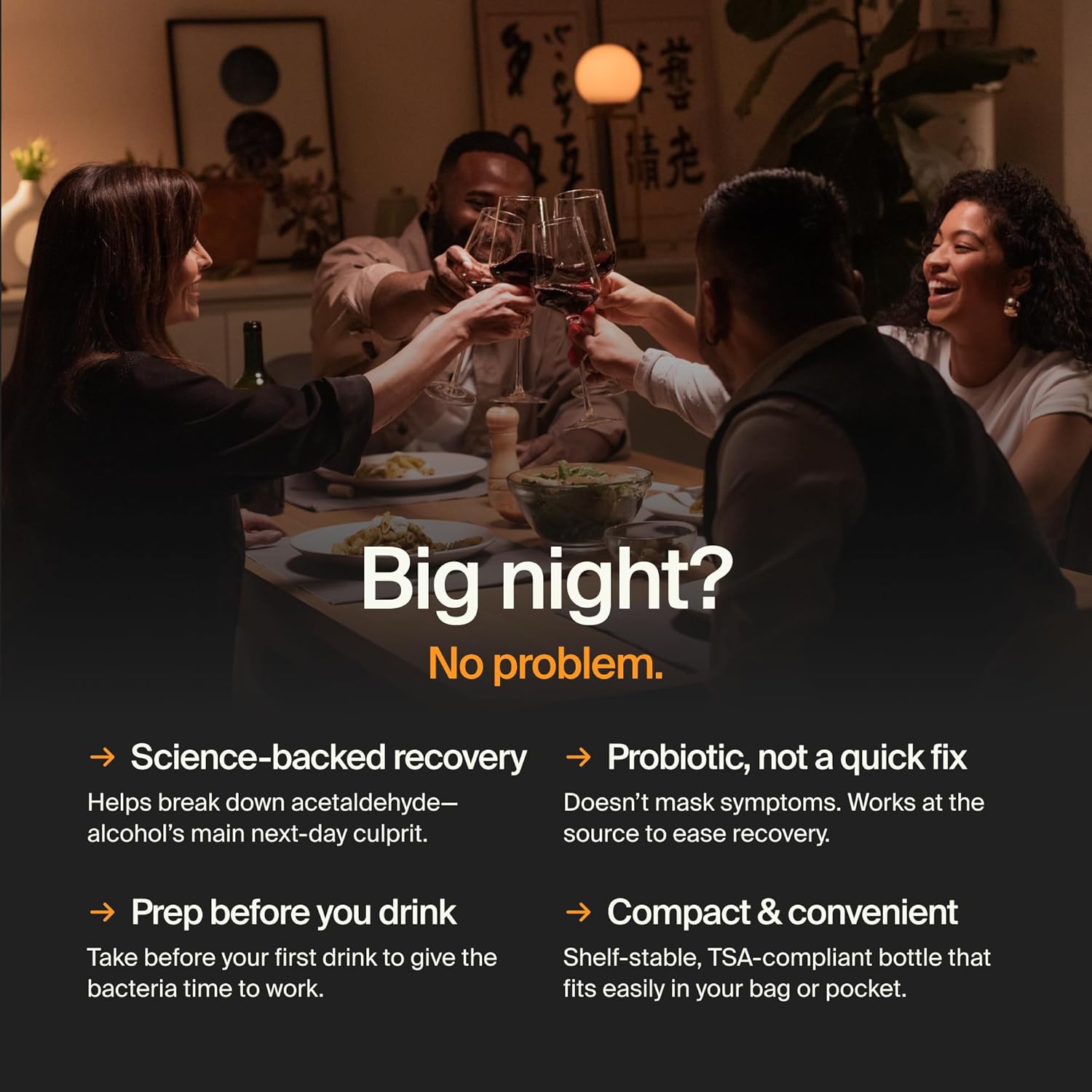 ZBiotics Probiótico Pre-Alcohol (6 botellas de 0.5 fl oz)
