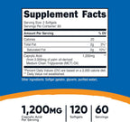 Nutricost Ácido Caprílico 1200mg, 120 Cápsulas Blandas