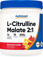 Nutricost L-Citrulina Malato 2:1 (300 g) (Sabor Strawberry Kiwi)