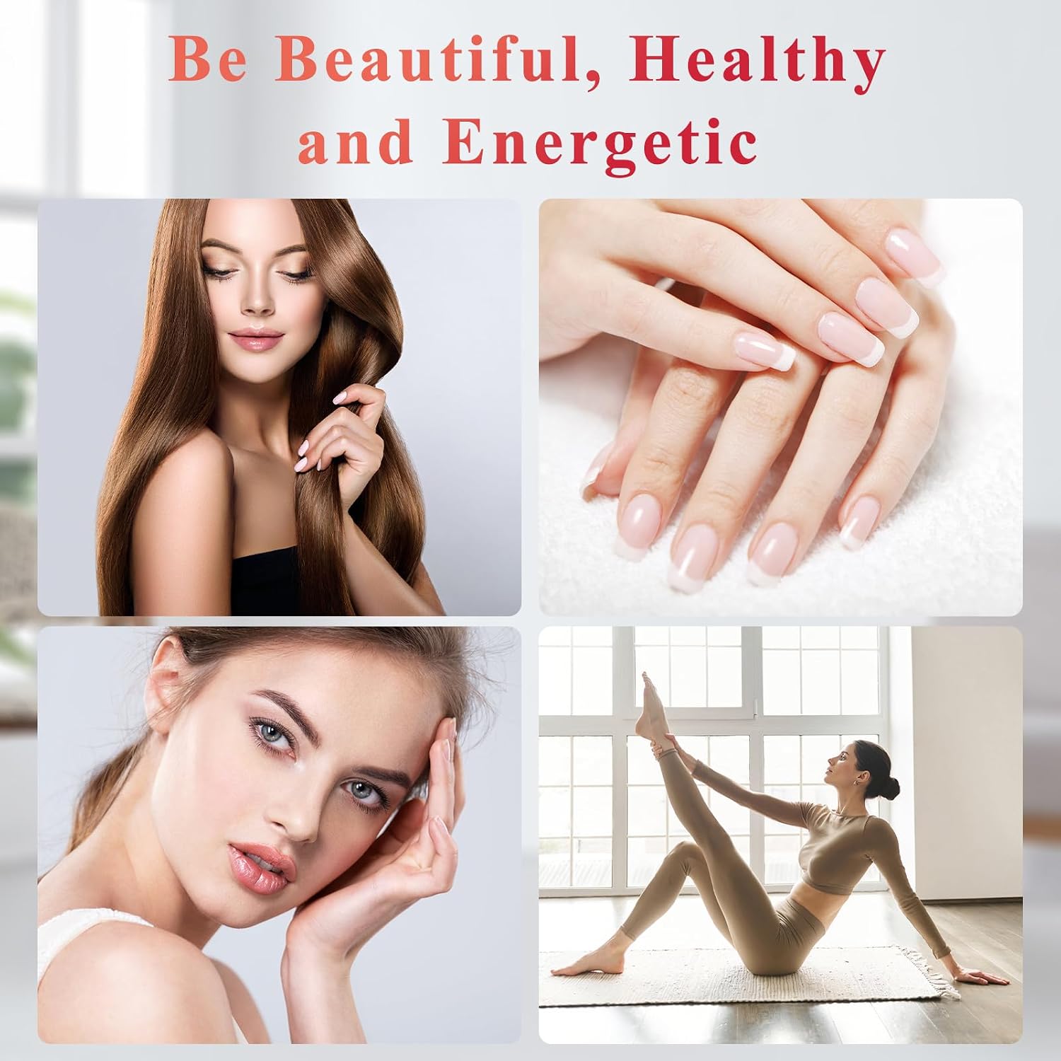 Hurdilen Biotina Colágeno Gummies 10000mcg - 90 Gominolas para Cabello, Piel y Uñas