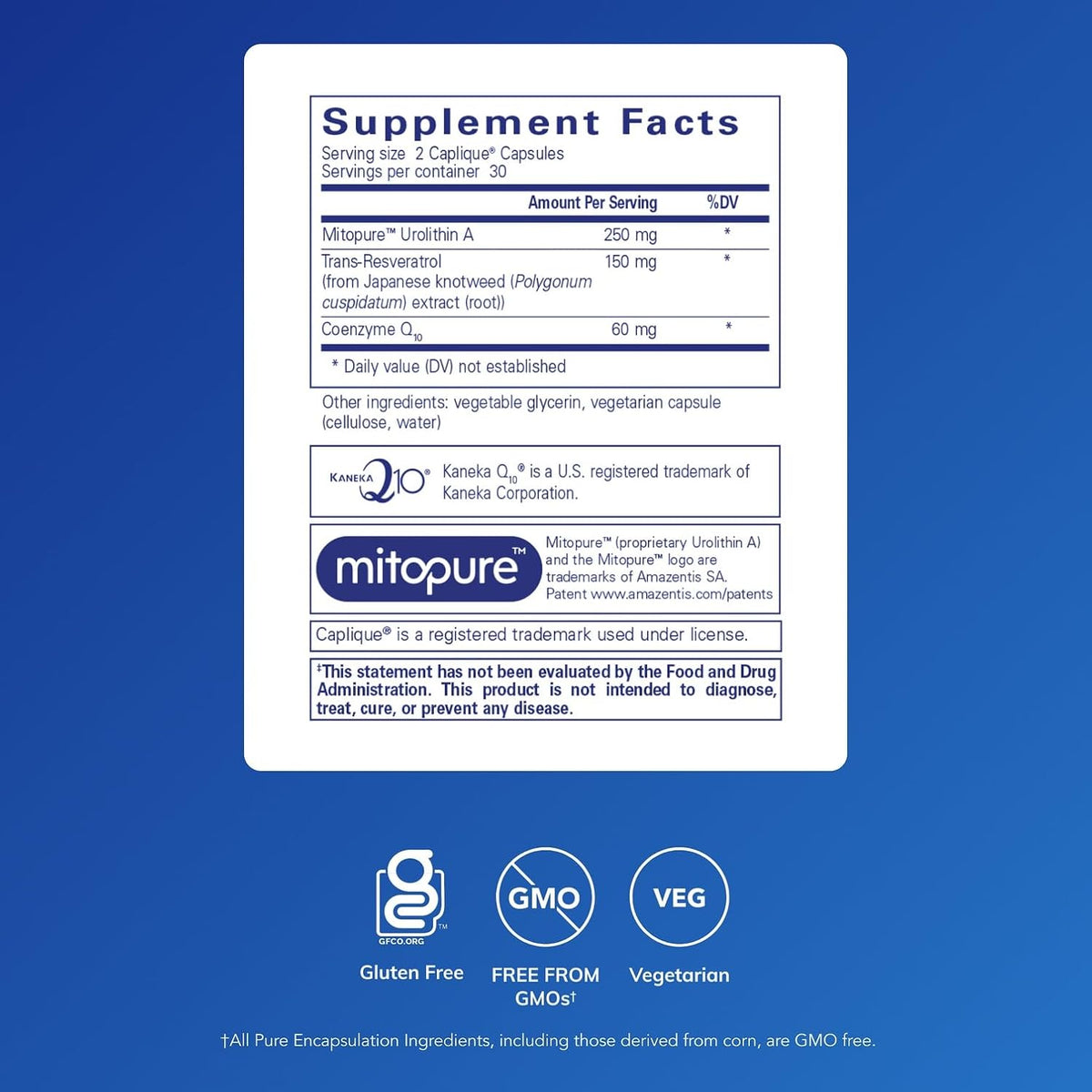 Pure Encapsulations Renual | Urolithin A | Apoyo a la Función Muscular y Salud Mitocondrial | 60 Cápsulas – Image 2