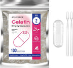 Cápsulas de gelatina vacías tamaño 2 - 100 unidades - ATLEMISME