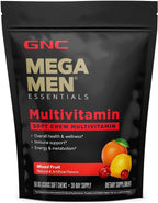 GNC Mega Men Multivitamínico en Gominolas Blandas para Hombres - Sabor Frutas Mixtas - 60 Unidades