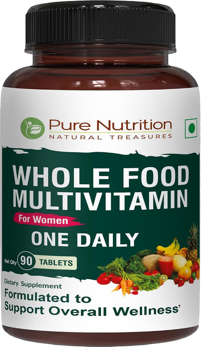 Pure Nutrition Multivitamínico Completo para – Ingredientes 100% naturales y veganos: elaborado a partir de – Image 1