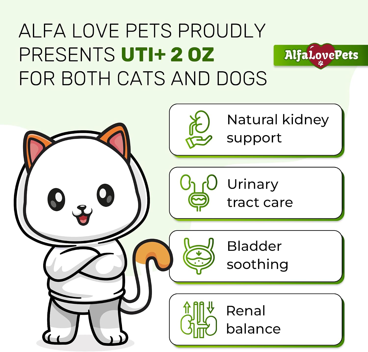 Suplemento Urinario para Perros y Gatos – Cuidado de Riñones y Vejiga con Arándano – 60 ml