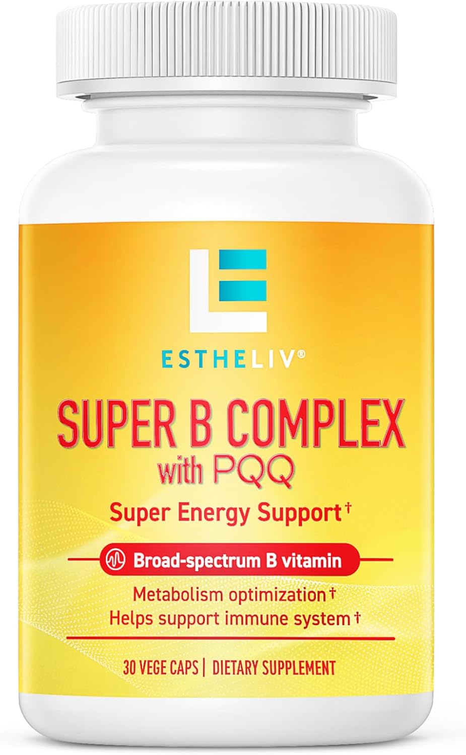 ESTHELIV® Super B Complex con PQQ - 60 Cápsulas Vegetales