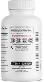 Bronson Beet Root Double Strength, 120 Comprimidos Vegetarianos